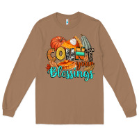Toasted Coconut count your blessings Long Sleeve Tee - CowGirlArtShop