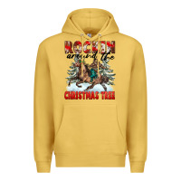Antique Gold Rockin Around The Christmas Tree Rodeo Premium Hoodie - FaDigitalArtStudio