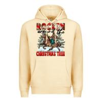 Pina Colada Rockin Around The Christmas Tree Rodeo Premium Hoodie - FaDigitalArtStudio