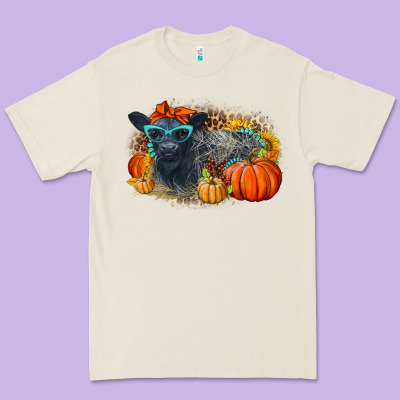 Fall Autumn Baby Calf Premium Tee Designed By Lillyallendesigns