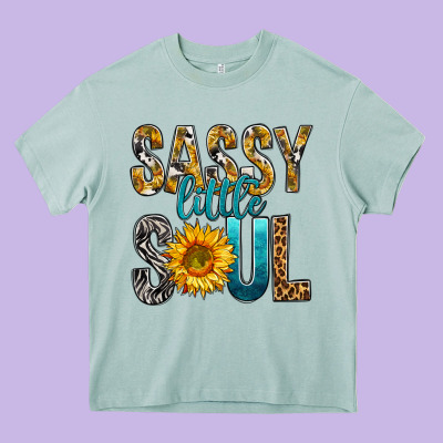 Sassy Little Soul Heavy Core Tee Designed By Bundleandbundleshop