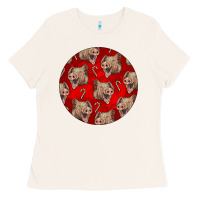 Bone christmas pig Ladies Tee - LillyAllenDesigns