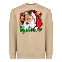 Mushroom Believe And Santa Heavyweight Sweatshirt - BundleAndBundleShop