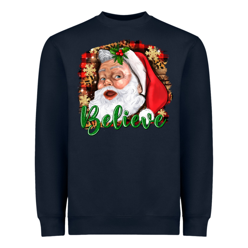 Believe And Santa Heavyweight Sweatshirt by BundleAndBundleShop | Teevron