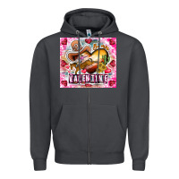 Smoke Be Mine Valentine Zipper Hoodie - CowhideDigitalArt