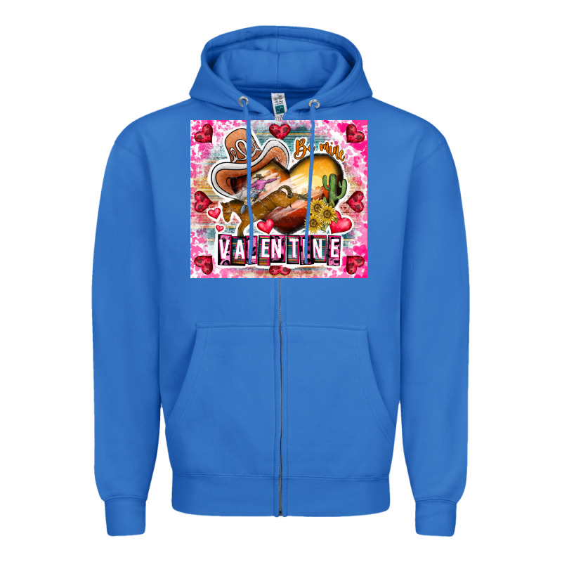 Be Mine Valentine Zipper Hoodie by CowhideDigitalArt | Teevron