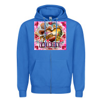 True Royal Be Mine Valentine Zipper Hoodie - CowhideDigitalArt