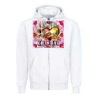 White Be Mine Valentine Zipper Hoodie - CowhideDigitalArt