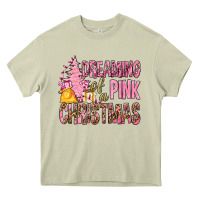Mossy Dreaming Of A Pink Christmas Heavy Core Tee - BundleAndBundleShop
