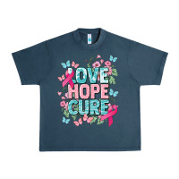 Midnight Navy Love hope cure cancer Awareness Urban Heavy Tee - HowdyJamesFarm