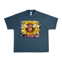 Midnight Navy bee happy Urban Heavy Tee - JahusDesignShop