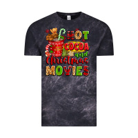 Cloud Black hot cocoa and christmas movies Vintage Tee - texasbilliewilder