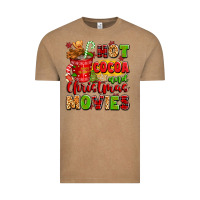 Vintage Coffee hot cocoa and christmas movies Vintage Tee - texasbilliewilder