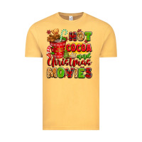 Vintage Mustard hot cocoa and christmas movies Vintage Tee - texasbilliewilder