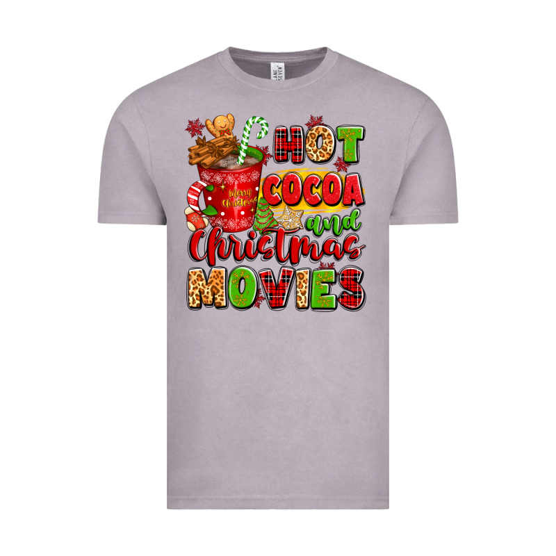 Hot Cocoa And Christmas Movies Vintage Tee by texasbilliewilder | Teevron