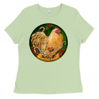 Matcha cochin rooster christmas Ladies Tee - LillyAllenDesigns