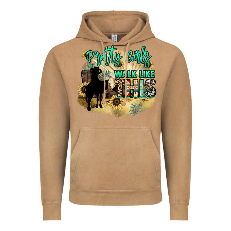 Pretty Girls Walk Like This Vintage Hoodie by HowdyJamesFarm | Teevron