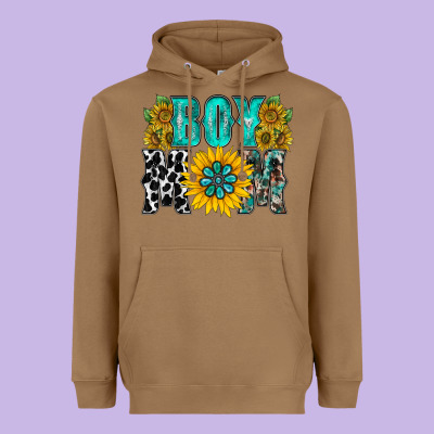 Boy Mom Heavyweight Hoodie Designed By Racoondesign