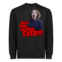 Nooo Wire Hangers.. Ever!!! Vintage Mommie Dearest Quote Print Heavyweight Sweatshirt | Teevron