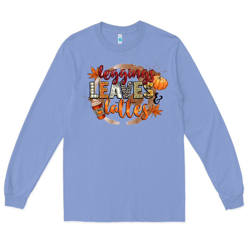 Leaves And Lattes Long Sleeve Tee by CowGirlArtShop | Teevron