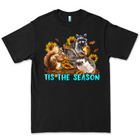 Black Fall Tis The Season Animals Premium Tee - LillyAllenDesigns