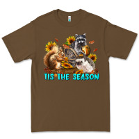 Cacao Fall Tis The Season Animals Premium Tee - LillyAllenDesigns