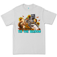 Dove Grey Fall Tis The Season Animals Premium Tee - LillyAllenDesigns
