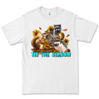 White Fall Tis The Season Animals Premium Tee - LillyAllenDesigns