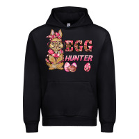 Black easter pink camouflage egg hunter  bunny Urban Hoodie - BarkalooDesign