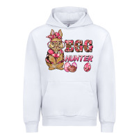 White easter pink camouflage egg hunter  bunny Urban Hoodie - BarkalooDesign