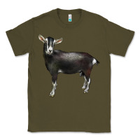 Army Green Alpine Goat Classic Tee - LillyAllenDesigns