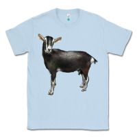 Dusty Blue Alpine Goat Classic Tee - LillyAllenDesigns