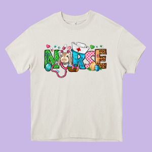 Easter Nurse Heavy Core Tee Designed By Bundleandbundleshop