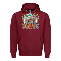 Burgundy just a little ray of pitch black Zipper Hoodie - CowhideDigitalArt