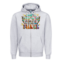 Heather Grey just a little ray of pitch black Zipper Hoodie - CowhideDigitalArt