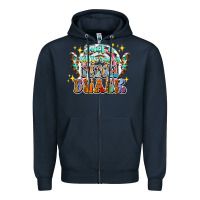 Navy just a little ray of pitch black Zipper Hoodie - CowhideDigitalArt