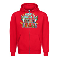 Red just a little ray of pitch black Zipper Hoodie - CowhideDigitalArt