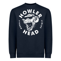 Navy howler head monkey kentucky bourbon whiskey vintage Heavyweight Sweatshirt - lanVoArt