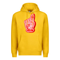 Lemon number one foam finger Premium Hoodie - FaDigitalArtStudio