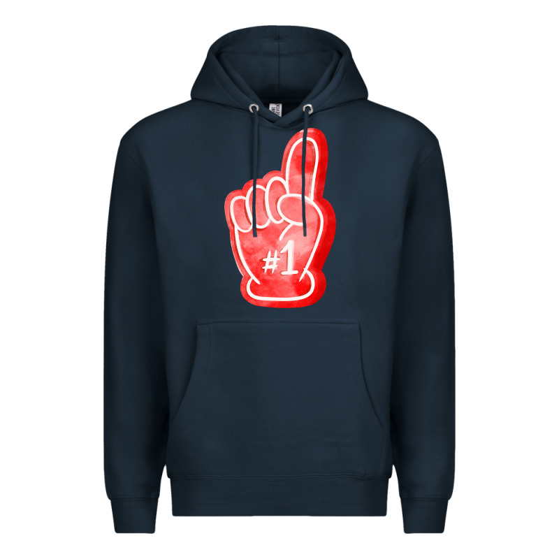 Number One Foam Finger Premium Hoodie by FaDigitalArtStudio | Teevron