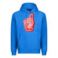True Royal number one foam finger Premium Hoodie - FaDigitalArtStudio