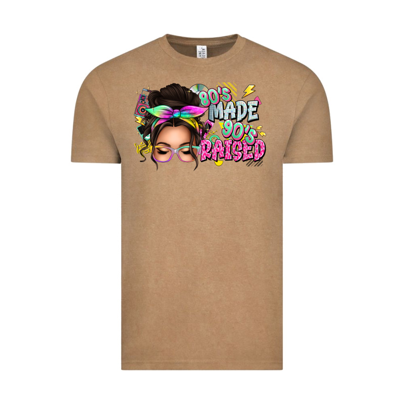 80s Made 90s Raised Messy Bun Vintage Tee by texasbilliewilder | Teevron