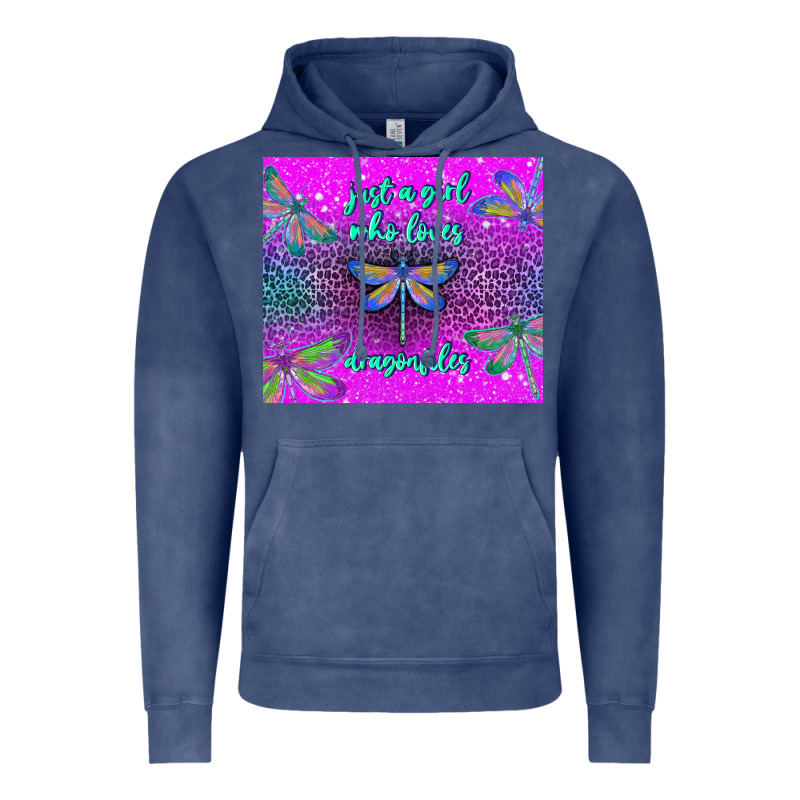 Just A Girl Who Loves Dragonfiles Vintage Hoodie by TumblerDesignByShophia | Teevron