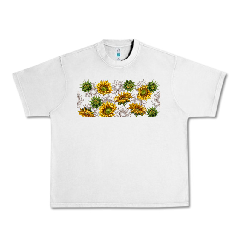 Summer With Sunflowers Urban Heavy Tee by TumblerDesignByShophia | Teevron