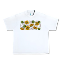 White summer with sunflowers Urban Heavy Tee - TumblerDesignByShophia