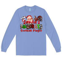 Colony Blue santas favorite  football player Long Sleeve Tee - CowGirlArtShop