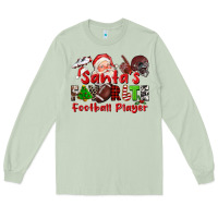 Matcha santas favorite  football player Long Sleeve Tee - CowGirlArtShop
