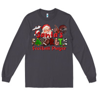 Smoke santas favorite  football player Long Sleeve Tee - CowGirlArtShop