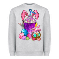Heather Grey Easter Coffee Cup Heavyweight Sweatshirt - BundleAndBundleShop