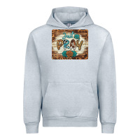 Heather Grey just pray mousepad Urban Hoodie - BarkalooDesign